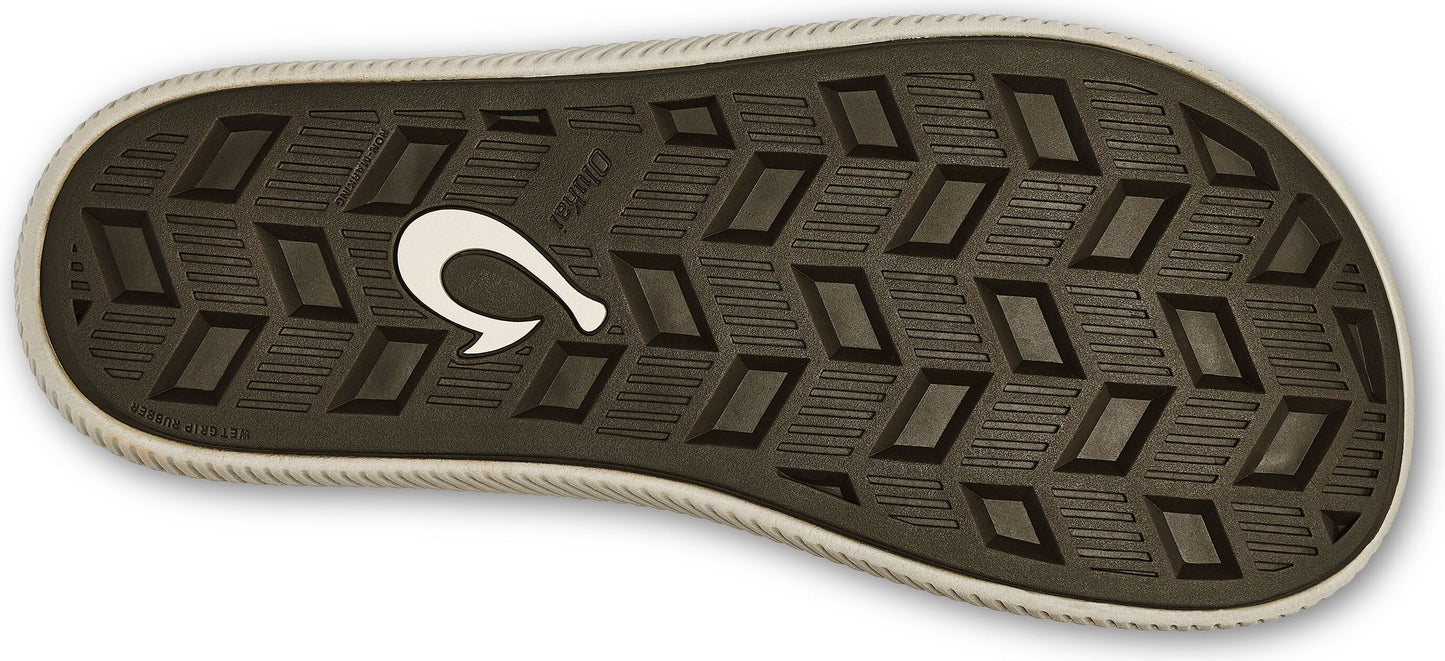 OluKai Sandals Men's Ulele Dark Wood / Dark Wood