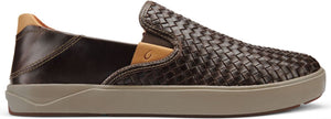 OluKai Shoes Men's Lae'ahi Lauhala Dark Wood / Dark Wood