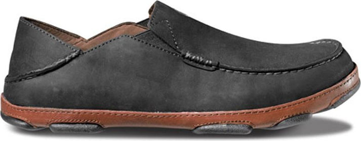 OluKai Shoes Men's Moloa Black/toffee