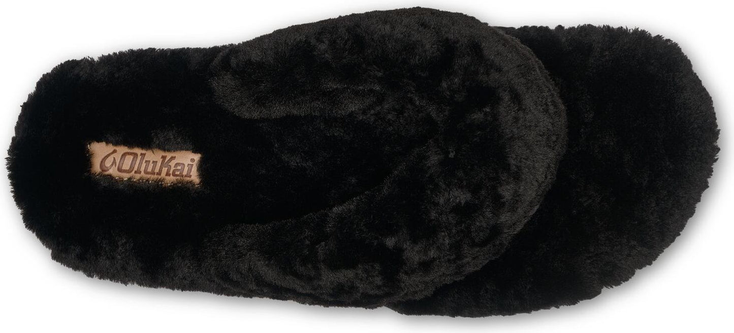 OluKai Slippers Women's Kipe'a Heu Black / Black