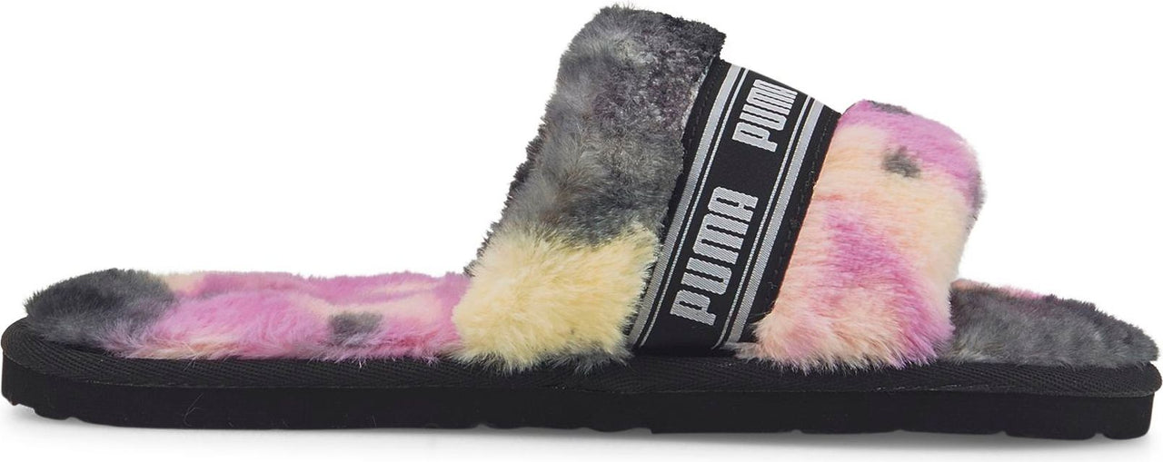 Puma Slippers Puma Fluff Tie-dye Black/white