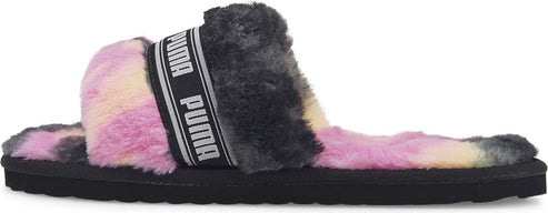 Puma Slippers Puma Fluff Tie-dye Black/white