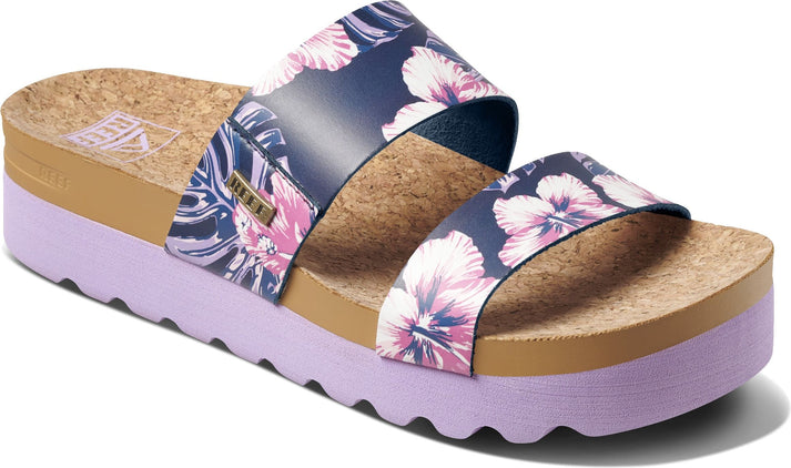 Reef Sandals Cushion Vista Hi Lavender Hibiscus