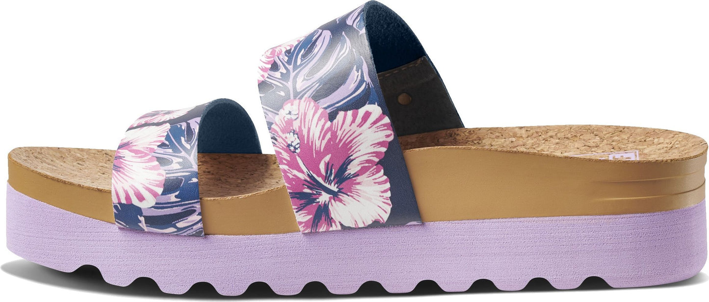 Reef Sandals Cushion Vista Hi Lavender Hibiscus