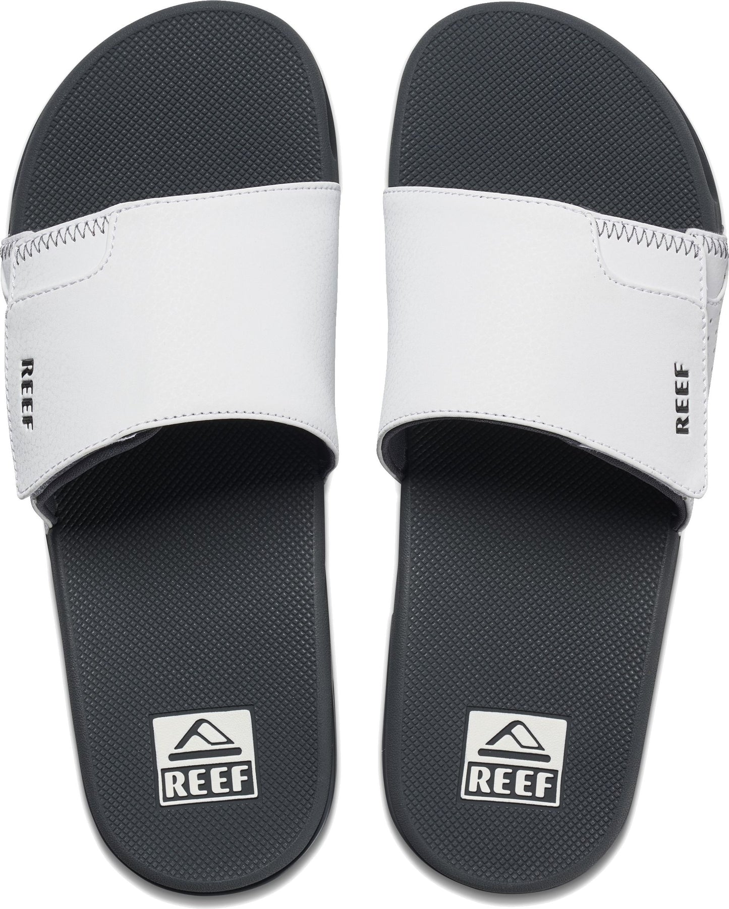 Reef Sandals Fanning Slide Grey/white