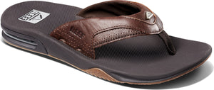 Reef Sandals Leather Fanning Lux Espresso