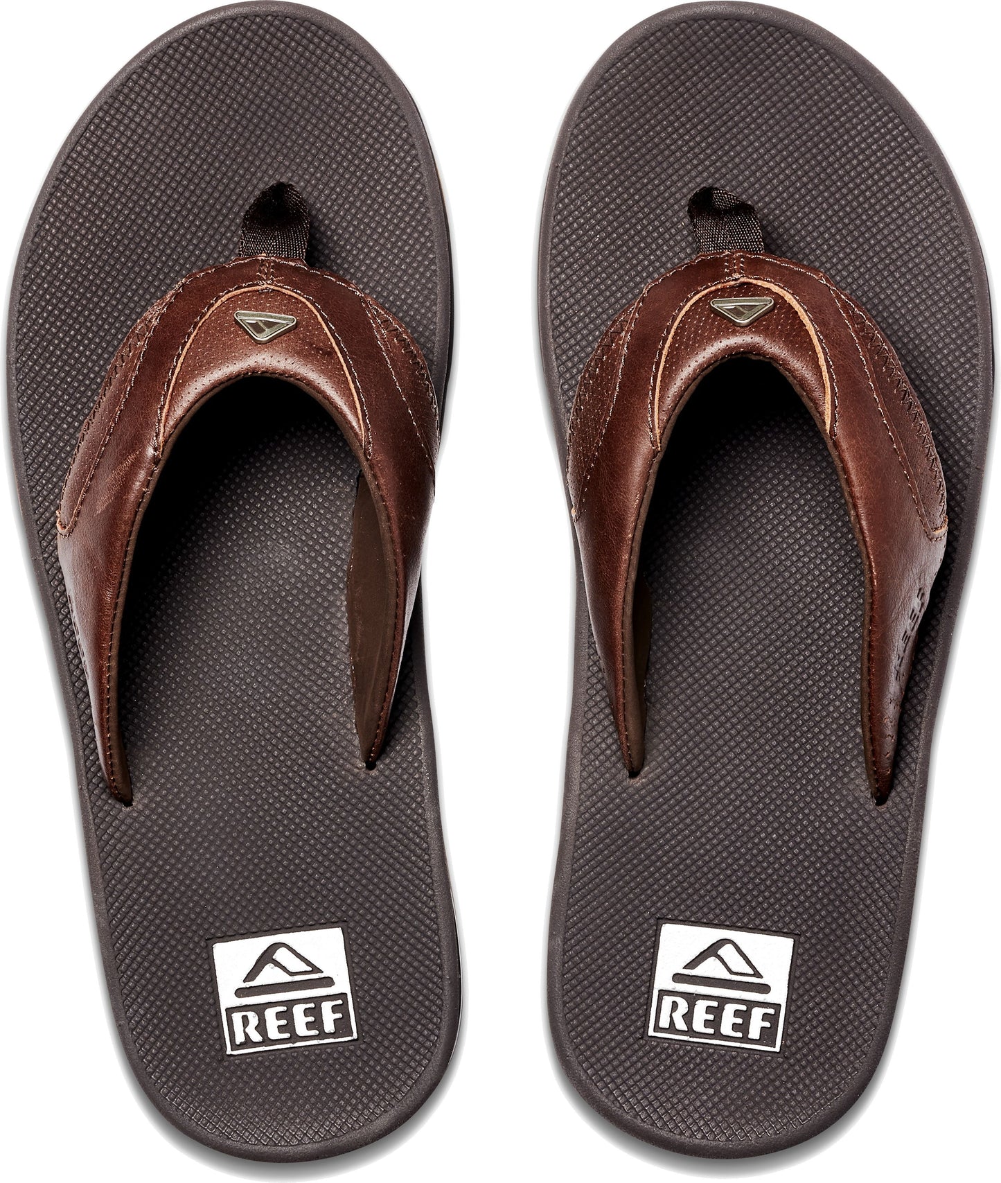 Reef Sandals Leather Fanning Lux Espresso