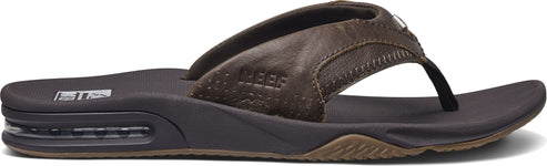 Reef Sandals Leather Fanning Lux Espresso