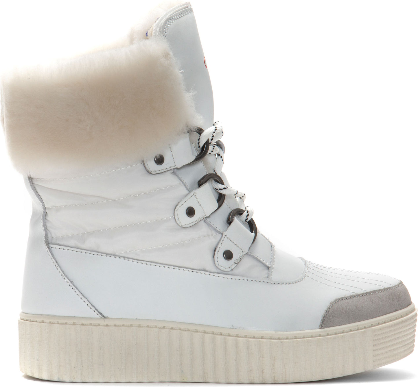 Religious Comfort Boots Over The Moon White Leather/nylon