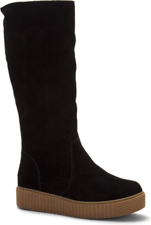 Religious Comfort Boots Plushberry Black Suede