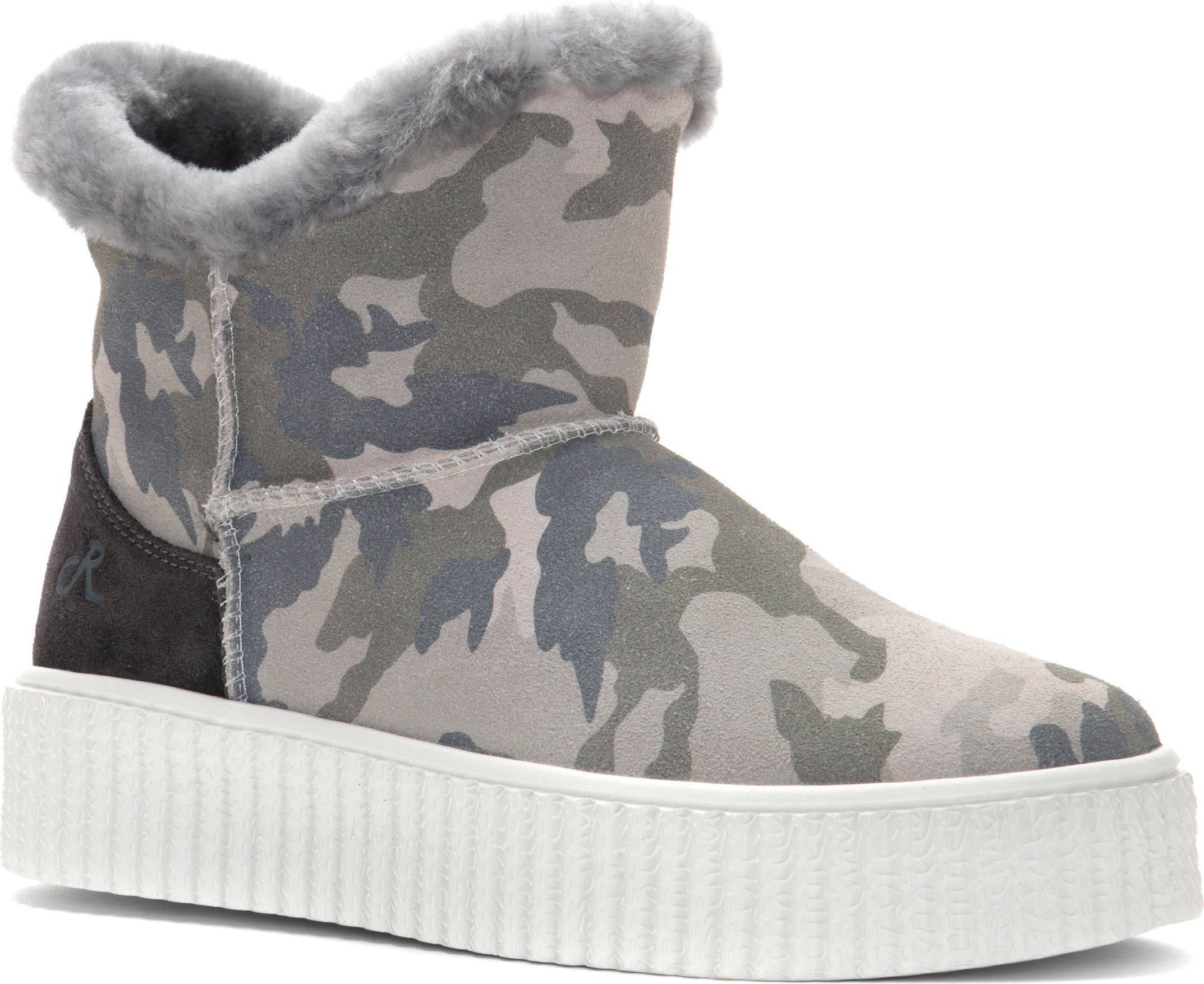 Snowqueen Grey/Camo Suede