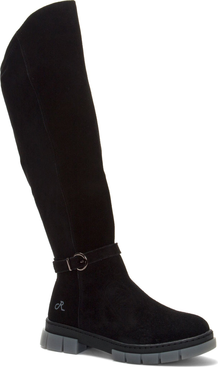 Religious Comfort Boots Sprinkles Black Suede