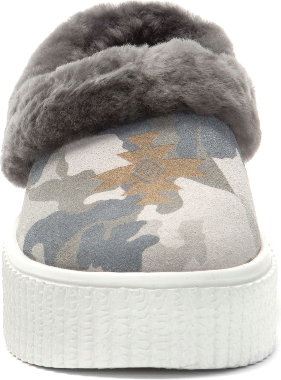 Religious Comfort Slippers Blueberry Grey/camo