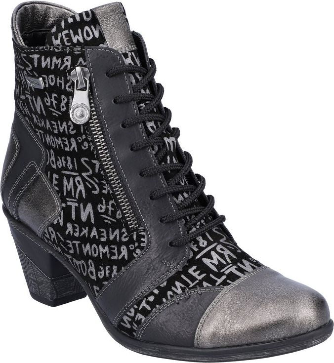 Remonte Boots Multi Lace Up With Heel