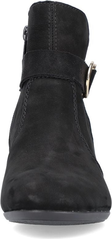 Rieker Boots Black Fur Lined W Heel