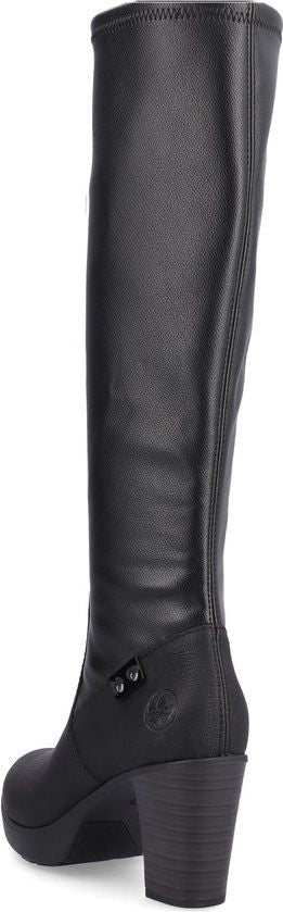 Rieker Boots Black Tall Heeled Boot