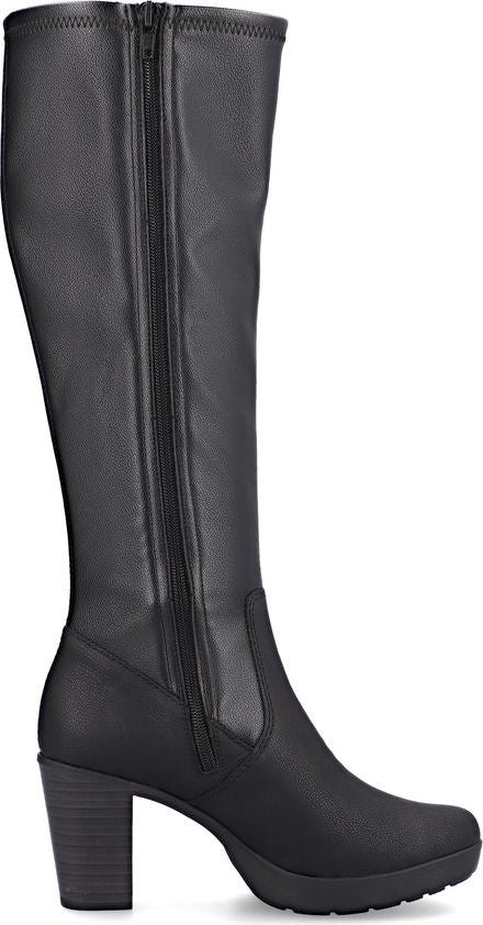 Rieker Boots Black Tall Heeled Boot