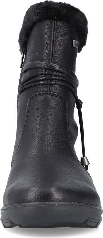 Rieker Boots Black Tassle Boot