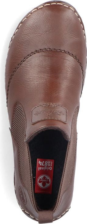 Brown slip on clearance boots