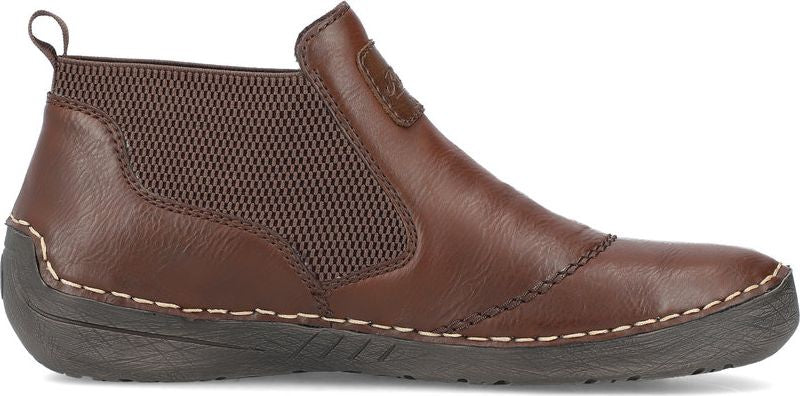 Brown leather 2024 boots womens ankle