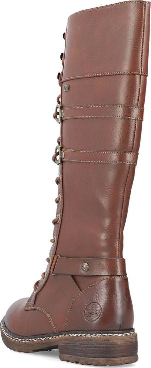 Knee length brown boots clearance uk