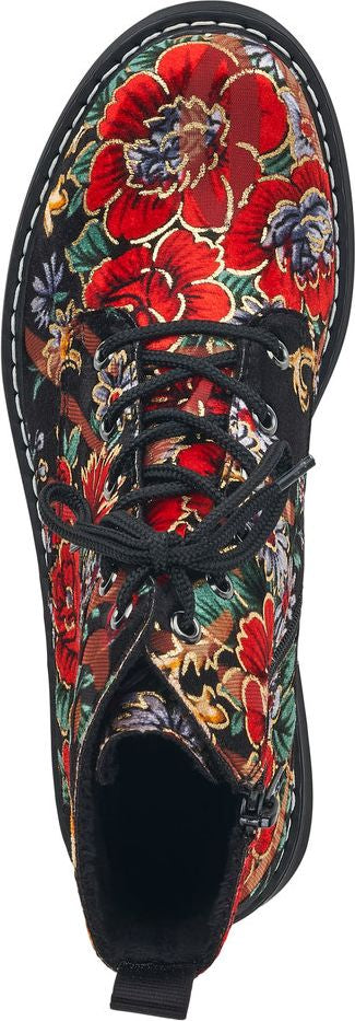 Rieker Boots Floral Military Boot