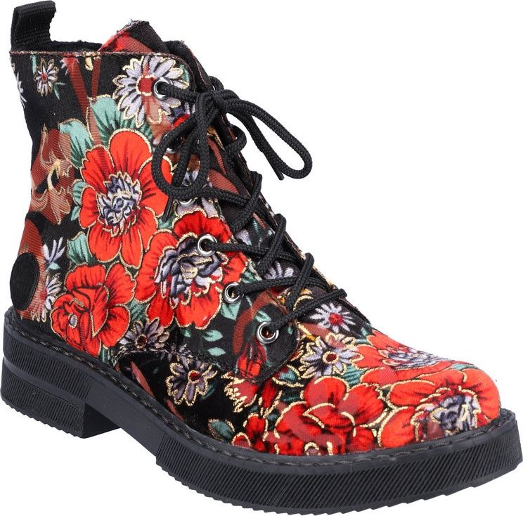 Floral Military Boot