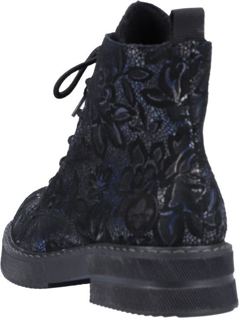 Rieker Boots Navy/black Military Boot