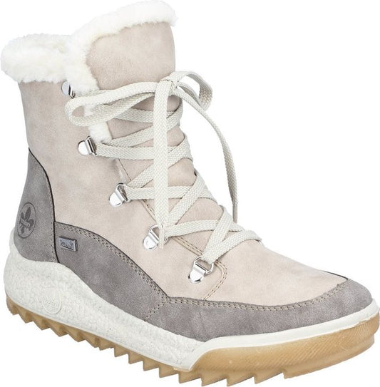 Rieker Boots Off White Winter Hiker