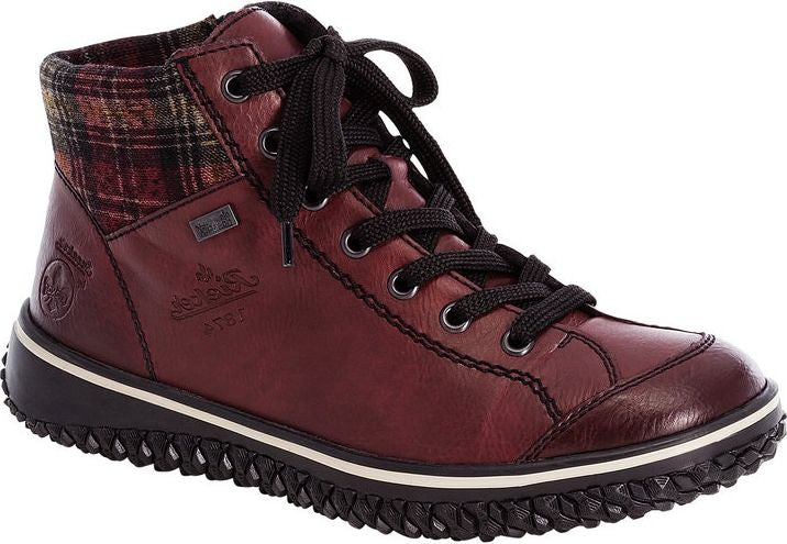 Wine Lace Up Boot