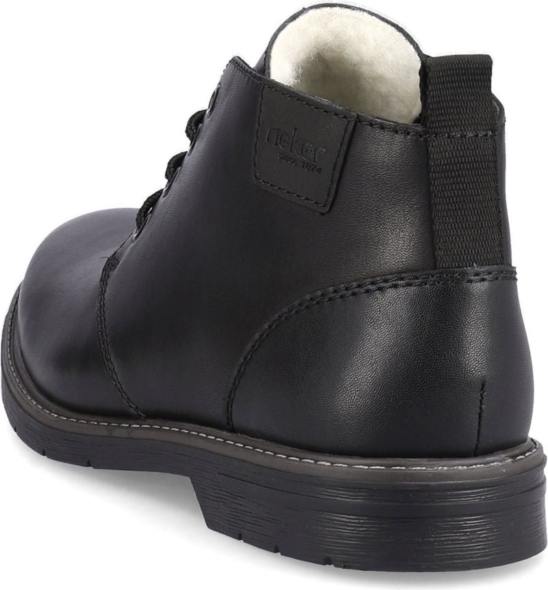 Rieker Boots Wool Lined Ankle Lace Up