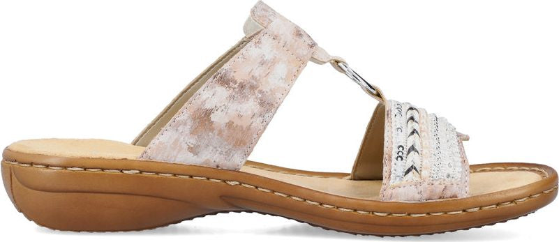 Rieker Sandals Rose Slide Sandal