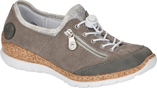 Rieker Shoes Grey Bungee