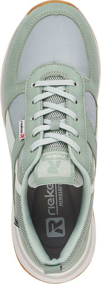 Rieker Shoes Grey/mint Lace Up