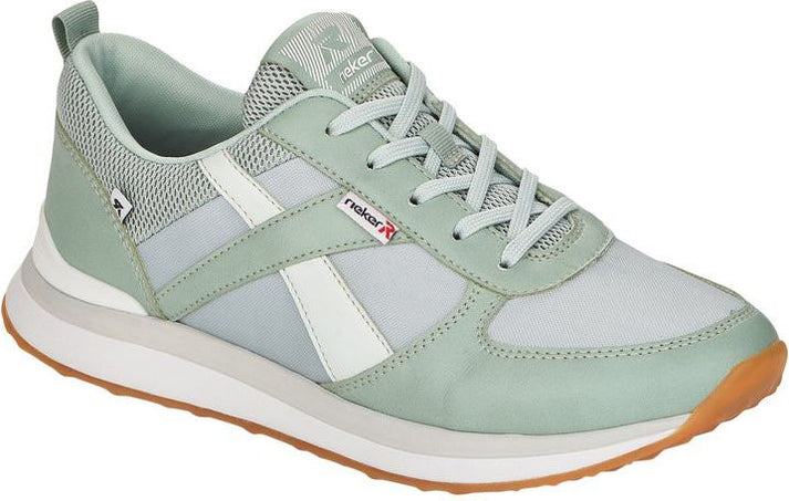 Rieker Shoes Grey/mint Lace Up