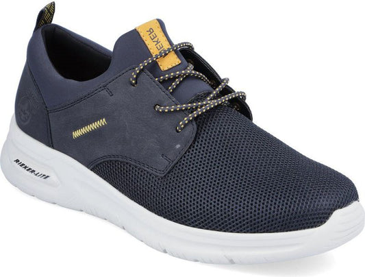 Rieker Shoes Navy 3 Eyelet Bungee