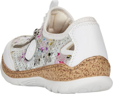 Rieker Shoes Off White Multi Bungee