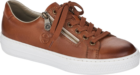 Rieker Shoes Tan Lace Up