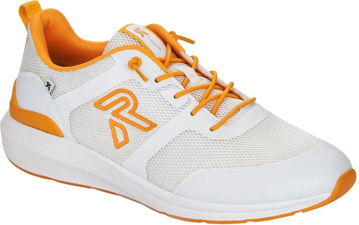 White/Yellow Accent Lace Up