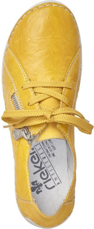 Yellow lace up sales shoes