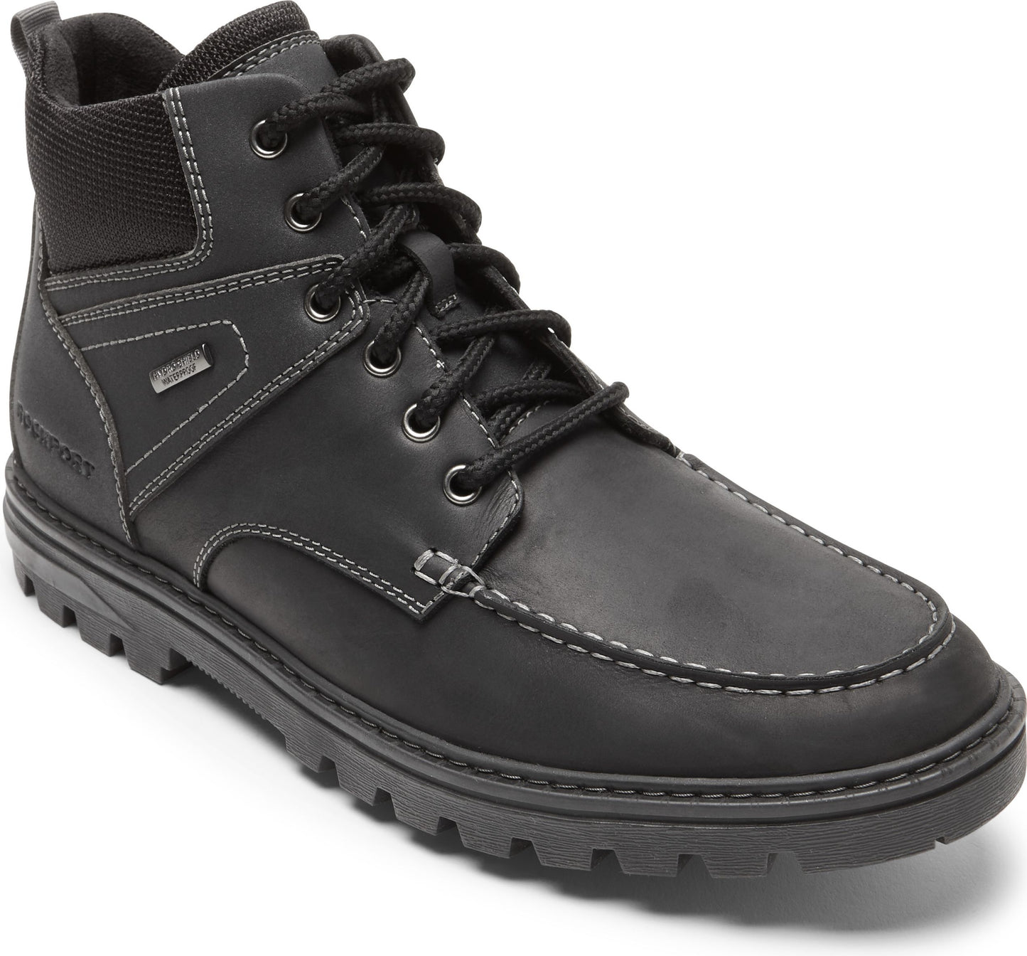 Rockport Boots Weather Ready Moc Toe Boot Black - Wide