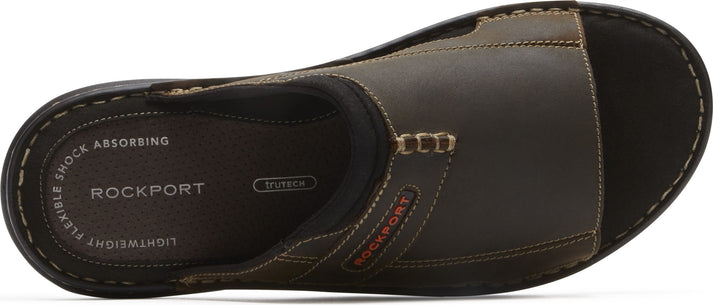 Rockport Sandals Darwyn Slide 2 Brown Ii - Wide