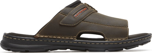 Rockport Sandals Darwyn Slide 2 Brown Ii - Wide