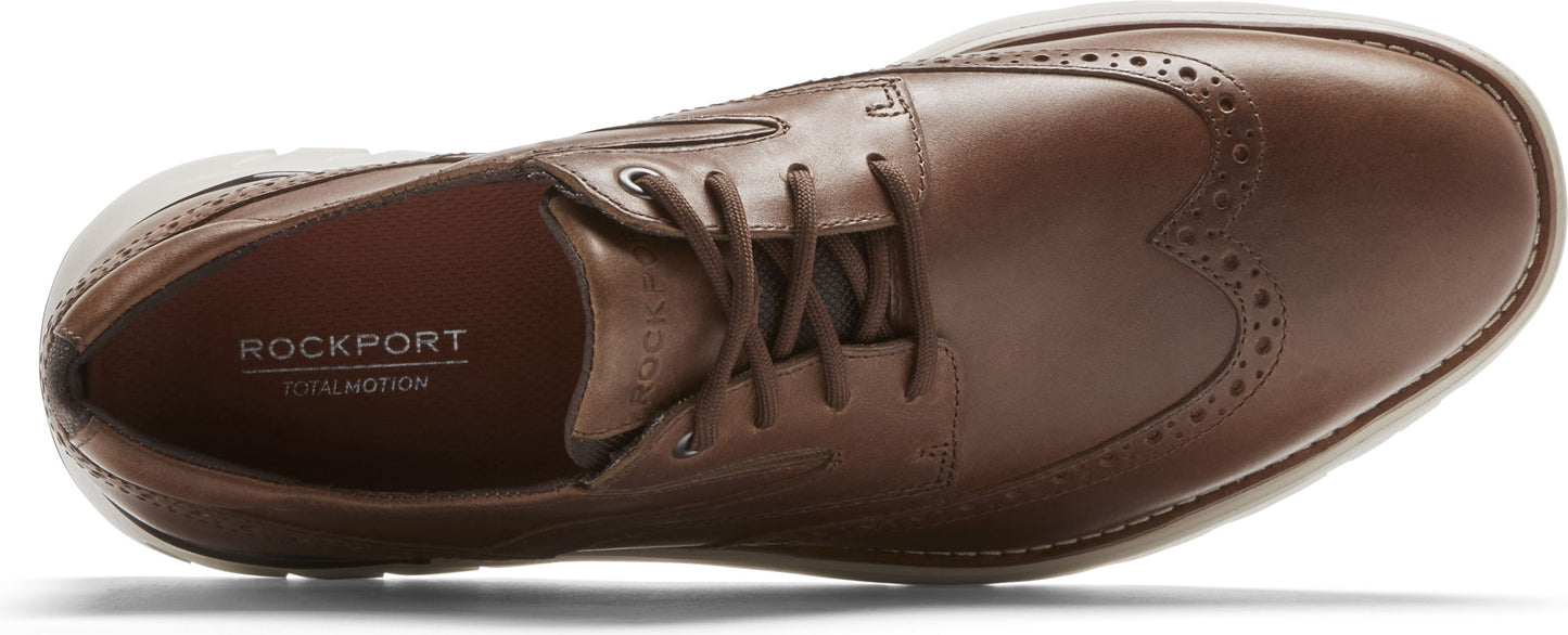 Rockport Shoes Ci2660-wtotal Motion Sport Dress 2.0 Wingtip Brown - Wide