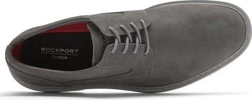 Rockport Shoes Tanner Plain Toe Steel Grey - Wide