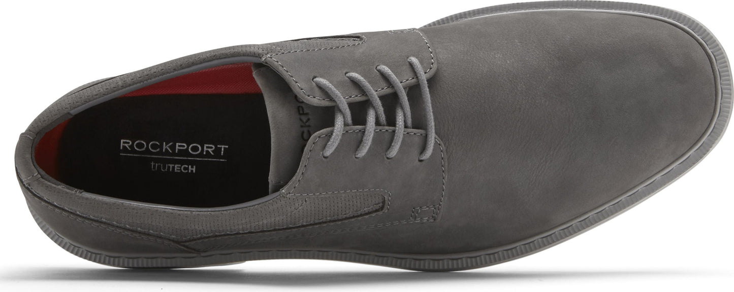 Rockport Shoes Tanner Plain Toe Steel Grey