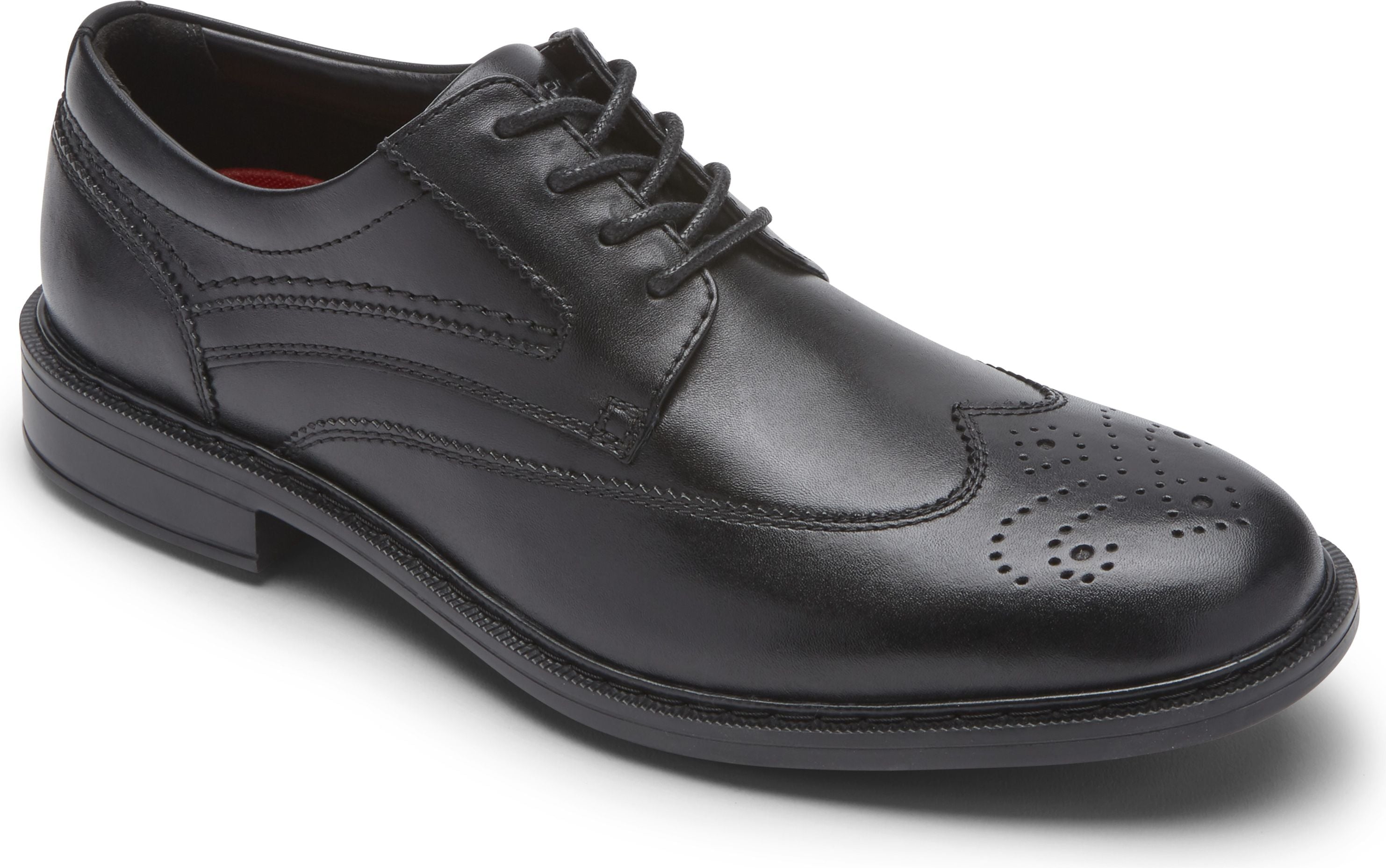 Tanner Wingtip Black - Wide