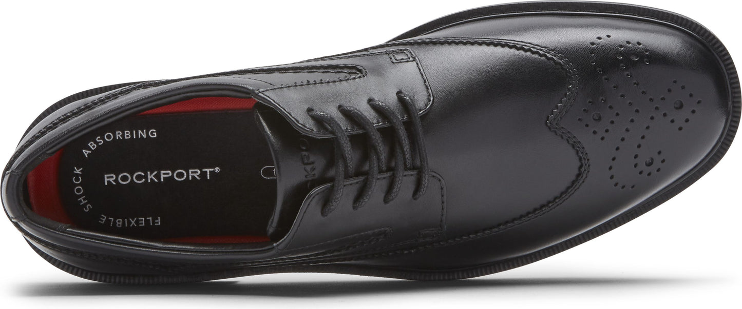 Rockport Shoes Tanner Wingtip Black - Wide