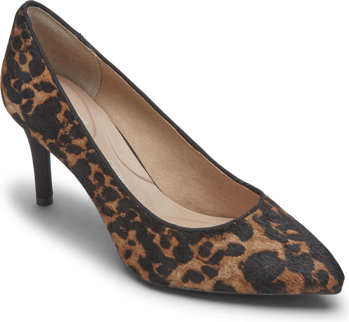 Rockport Shoes Total Motion 75mmpth Plain Pump Leopard - Wide