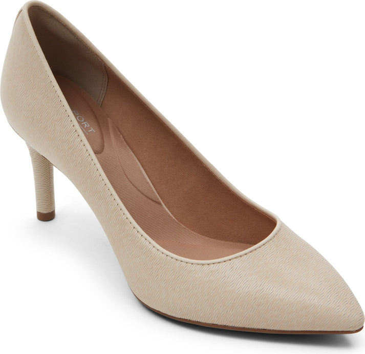 Rockport Shoes Total Motion 75mmpth Plain Pump Vanilla - Wide